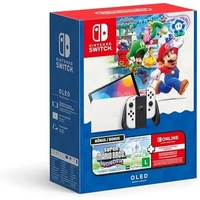 [R$ 1900,70 Novo Seguidor] Bundle Nintendo Switch – Modelo OLED com Super Mario Bros