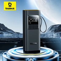 [Com Taxa] Compressor de Ar Portátil Sem Fio Baseus – Bomba Digital para Carro, Moto e Bicicleta com Display LCD