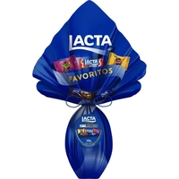 [Leve 2 Un R$ 67.99 cada] Ovo de Páscoa Chocolate ao Leite Lacta Favoritos 540g 