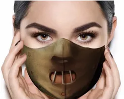 Máscara de Tecido Prime Personalizada Hannibal (Silencio Dos Inocentes) Lavável Reutilizável | R$ 15