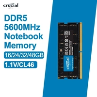 Memória RAM Crucial para Notebook/Laptop - 16GB DDR5 5600MHz - SODIMM 1.1V