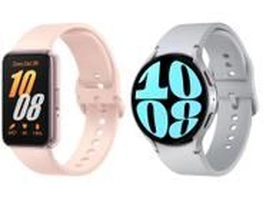 Smartwatch Samsung Watch6 BT 44mm Prata 16GB - Bluetooth + Smartband Samsung Galaxy Fit3 Rosé