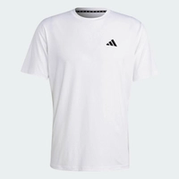 【Tam.: P M G e EGG】Camiseta Adidas Treino Alongamento Train Essentials Masculina - Branco