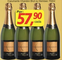 [SUPERMERCADOS GUANABARA / RJ ]Chandon Brut ou Demisec 750ml