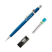  Pentel Lapiseira Sharp P200 Azul + Grafites + Borracha 0.9 mm SM/P207-CMBP 