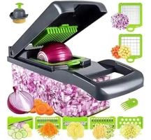 Cortador Mandoline 14 em 1 com Lâminas e Vasilha