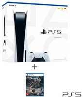 Playstation 5 com 825 GB e 01 Controle DualSense sem Fio + Jogo Demon's Souls para PS5