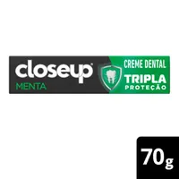 Creme Dental Closeup Tripla Proteção Sabor Menta 70g