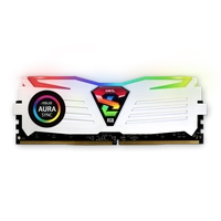 Memória DDR4 Geil Super Luce RGB, 8GB 3000MHZ, White,  GALWS48GB3000C16ASC