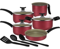 Jogo de Panelas Antiaderente 8 Peças com Tampa