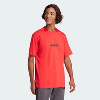 Camiseta Adidas Essentials Linear Single Jersey Masculina - Vermelho - Tamanho: M G e GG
