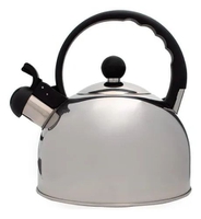 Chaleira Em Inox Com Apito Fogão Indução Gás - Mimo Style Cinza