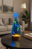 Mini Árvore de Natal LED 15cm Verde Mesa Decorativa