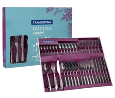 [C.OURO] Faqueiro Tramontina Inox Laguna - 36 peças | R$88