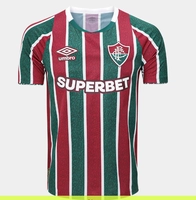 Camisa Fluminense I 24/25 s/n Torcedor Umbro Masculina - Verde+Branco P ao G