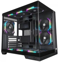 Gabinete Gamer Redragon Wideload Pro, Mid Tower, Vidro Temperado, ATX, Black