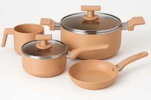 Conjunto De Panelas Antiaderente 4pcs Revestimento Ceramica