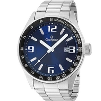 Relógio Champion Masculino Prata e Azul CA31622F
