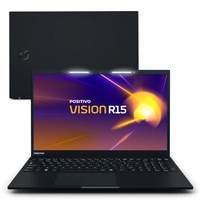 Notebook Positivo Vision R15 AMD® Ryzen 7-5700U Linux 32GB RAM 512GB SSD IPS Full HD 15.6”- Preto