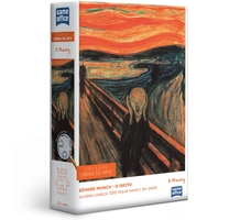 (R$ 17,91 +por-) Quebra-cabeça Edvard Munch O Grito - 500 peças nano
