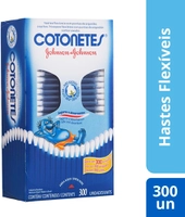 [ PRIME | REC | + POR - R$ 8,50 CADA ] Cotonetes Hastes Flexíveis, 300 Unidades