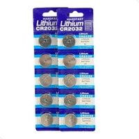 Bateria CR2032 3V Tipo Moeda - 10 unid.