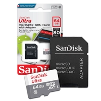 Cartão de Memoria 64gb Micro Sd Cl10 80mb/s Ultra SDSQUNS Sandisk
( vendido por Best Plus e
entregue por Shoptime)