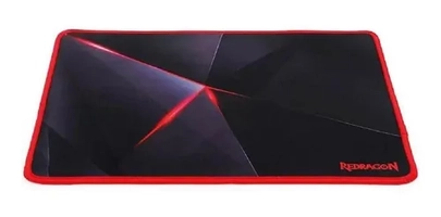 Mouse Pad gamer Redragon P012 Capricorn de tecido e borracha 260mm x 330mm x 3mm preto/vermelho
