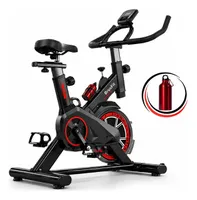Bicicleta Ergométrica Meta Parts Spinning X11 Cor Preto/Vermelho Com Garrafinha Brusfit
