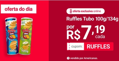Batata Ruffles Tubo 134g- Sabores