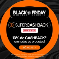 [ENCERRADO] Super Cashback | 13% de volta em TODA a loja da Americanas!