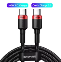 (Taxa Inclusa) Baseus Cabo USB C PD 100W Carregamento Rápido 1m