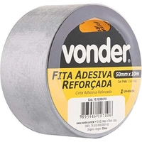 [+POR- R$ 11,55] Fita Adesiva Reforçada 50mm x 10m Prata