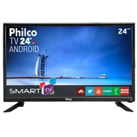 Smart TV LED 24" Full HD Philco PTV24N91SA com Processador Quad-core - R$699