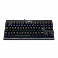 Teclado Mecanico Redragon Dark Avenger Preto Rainbow Switch Vermelho, K568R PT-RED | R$ 184