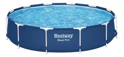 Piscina Estrutural 6.473 Litros Grande Circular 3,66m Bestway