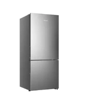 REEMBALADO: Geladeira Hisense Botton RB-52W Frost Free 397L Inox Look - 220V