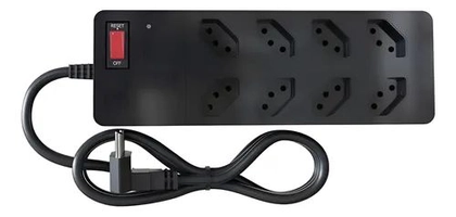 Filtro de Linha 8 Tomadas com DPS Preto