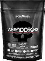 Whey 100% Hd 900g Concentrado E Isolado Black Skull Sabor Cookies & cream