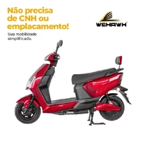 Scooter Elétrica Wehawk Super 1000W 60V 20Ah 2 Lugares, Não Precisa de CNH e Nem Emplacamento 