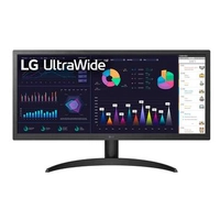 Monitor Gamer LG 26 IPS, Ultra Wide, 75Hz, Full HD, 1ms, FreeSync Premium, HDR 10, 99% sRGB, HDMI/DisplayPort, VESA - 26WQ500