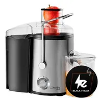 Centrífuga de Alimentos Mondial Turbo Juicer CF-06 com duas Velocidades e Jarra para 350ml Preto/Inox - R$128
