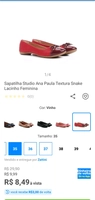 [3,00 de cashback] Sapatilha Studio Ana Paula