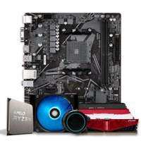 Pichau Kit Upgrade, AMD Ryzen 7 5700X, B550M, 16GB DDR4, Water Cooler 120mm