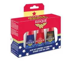 Kit Esmalte Risqué Mulher maravilha