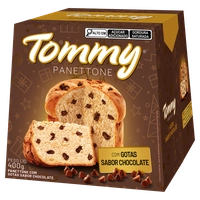 [LEVE 3 UN.] Panettone com Gotas de Chocolate Tommy 400g