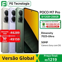 【DoBrasil】Smartphone Poco M7 Pro 5g 8gb Ram + 256gb Nfc 50mp 120hz 45w