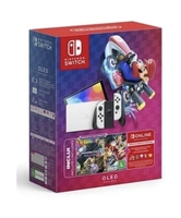 Nintendo Switch OLED 64GB c/ Mario Kart 8 Branco + 3 meses Nintendo Online