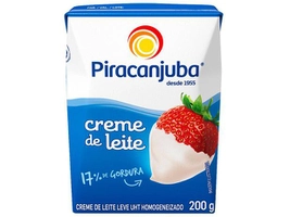 [APP + CLIENTE OURO] Creme de Leite Integral Piracanjuba - 200g | R$1,67