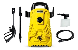Lavadora de Alta pressão Kärcher Compacta 1500 PSI/Libras 1400W 300L/h com Aplicador de Detergente e Lança Regulável 127v ou 220v